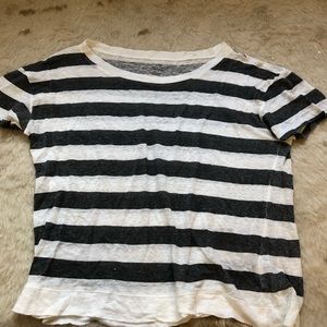 Jcrew striped linen top